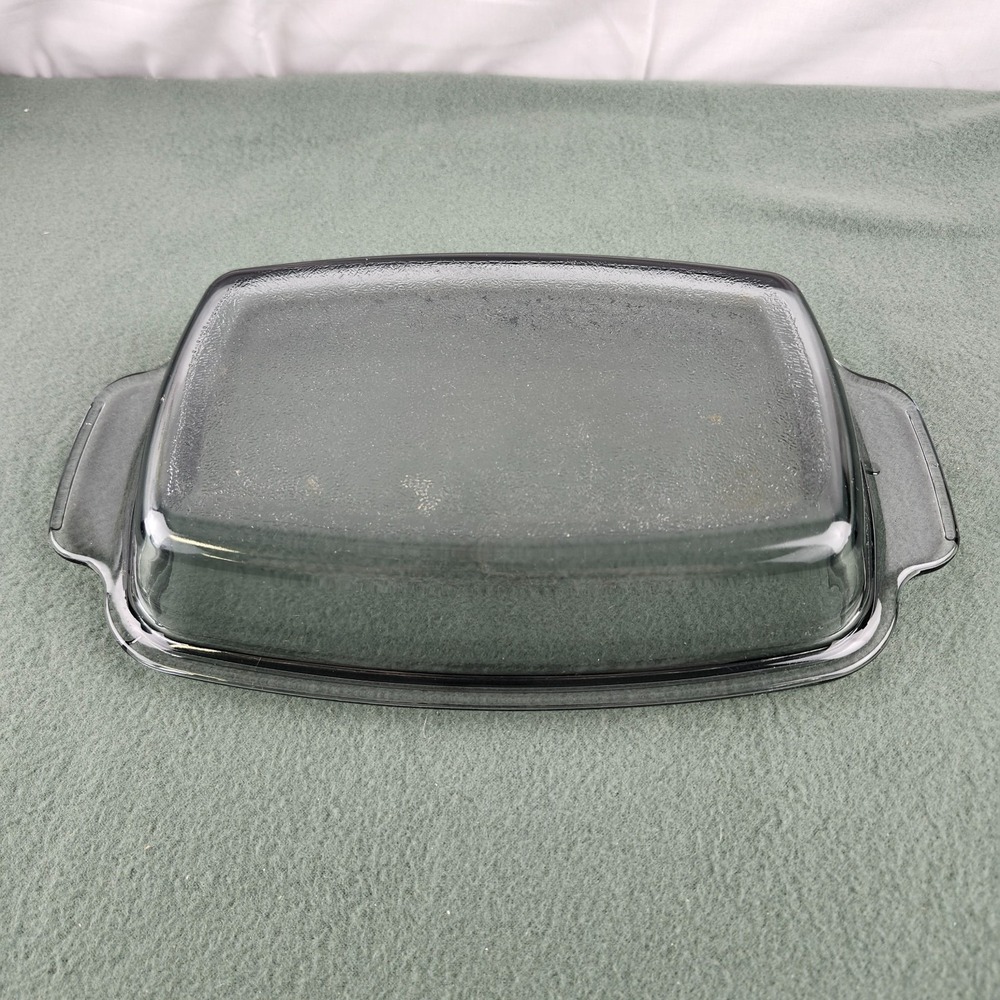 Vintage West Bend Slow Cooker Smoke Grey Glass Lid 4 or 6 qt. Rectangle